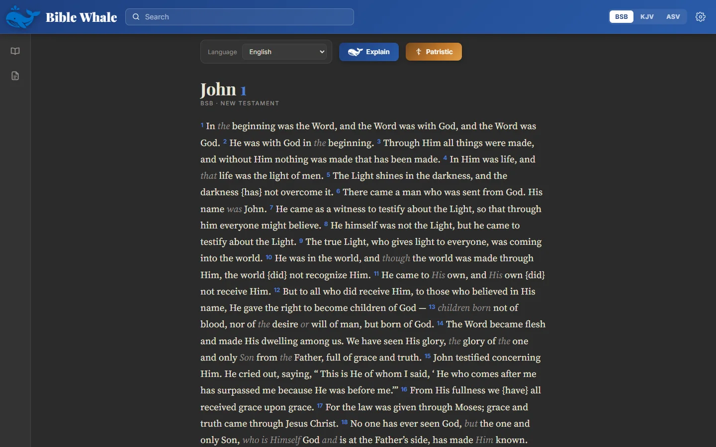 John 1 in the Windows app